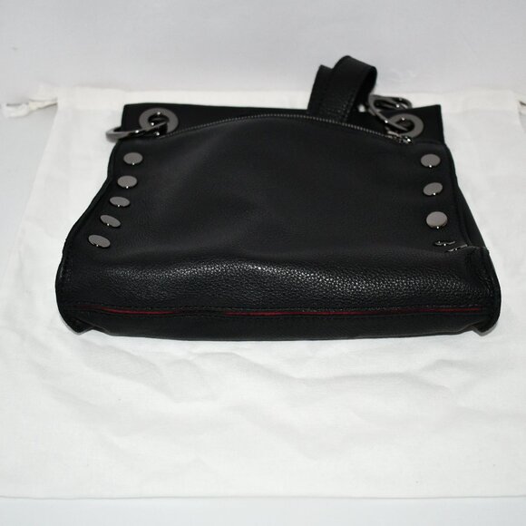 TONY MED - Black/Gunmetal - Hammitt Hammitt Tony Gunmetal Hardware Studded Medium Crossbody Bag in Black/Gunmetal #T